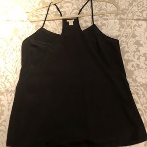 Brand new, black jcrew silk tank